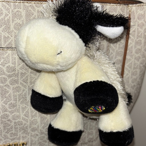 Plush webkinz mini cow keychain - Picture 3 of 6